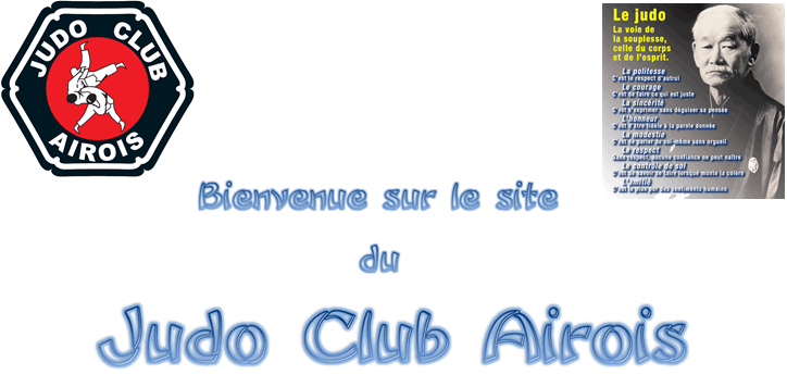 En-tête page d'accueil site judo