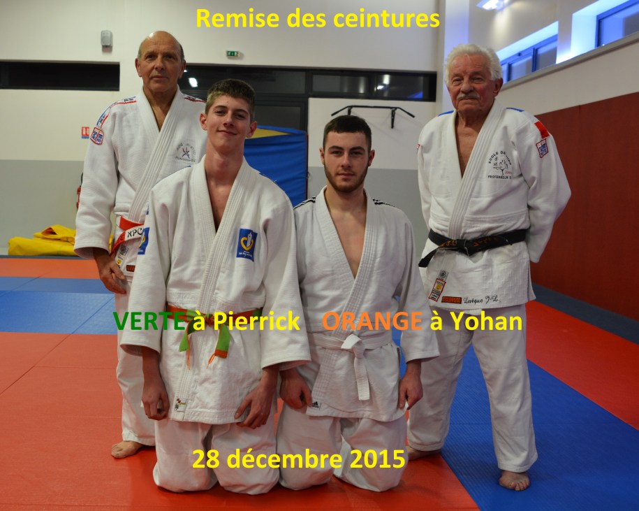 Ceinture verte Pierrick orange Yohan