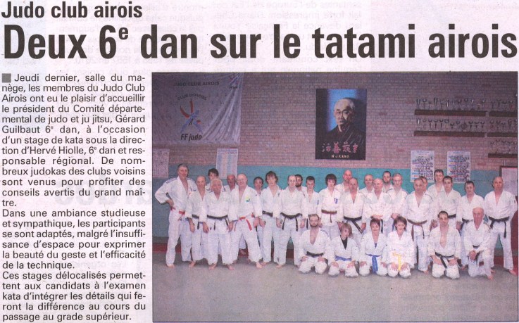 Deux 6èmes dan sur le tatami 18 Mars 2010